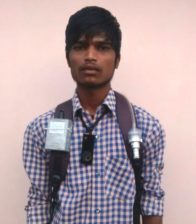 Participant of the CHAI project wearing a wearable camera to study the air pollution in India.