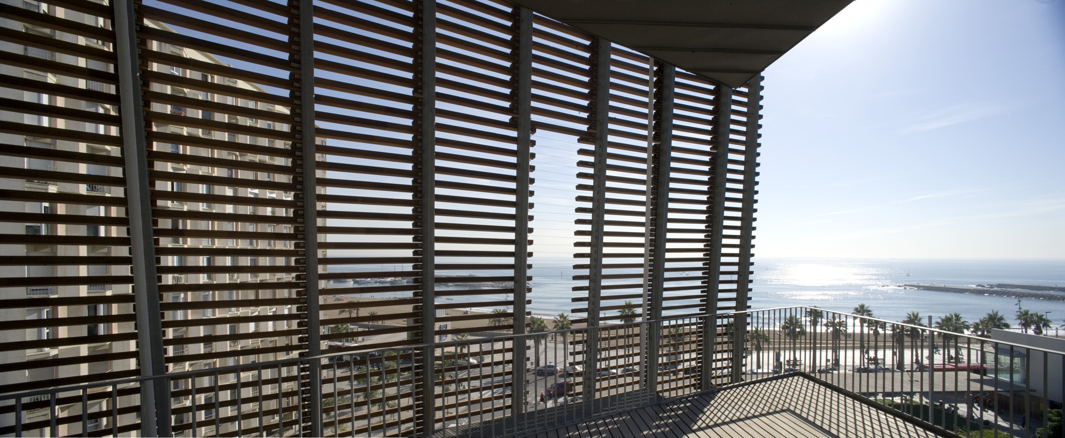 Vista del edificio del PRBB en Barcelona, Ferran Mateo