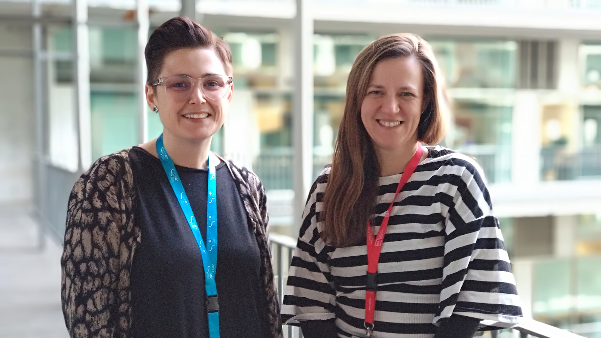 Sara Sdelci i Ana Janic, són dues noves caps de grup estudiant el càncer al PRBB.