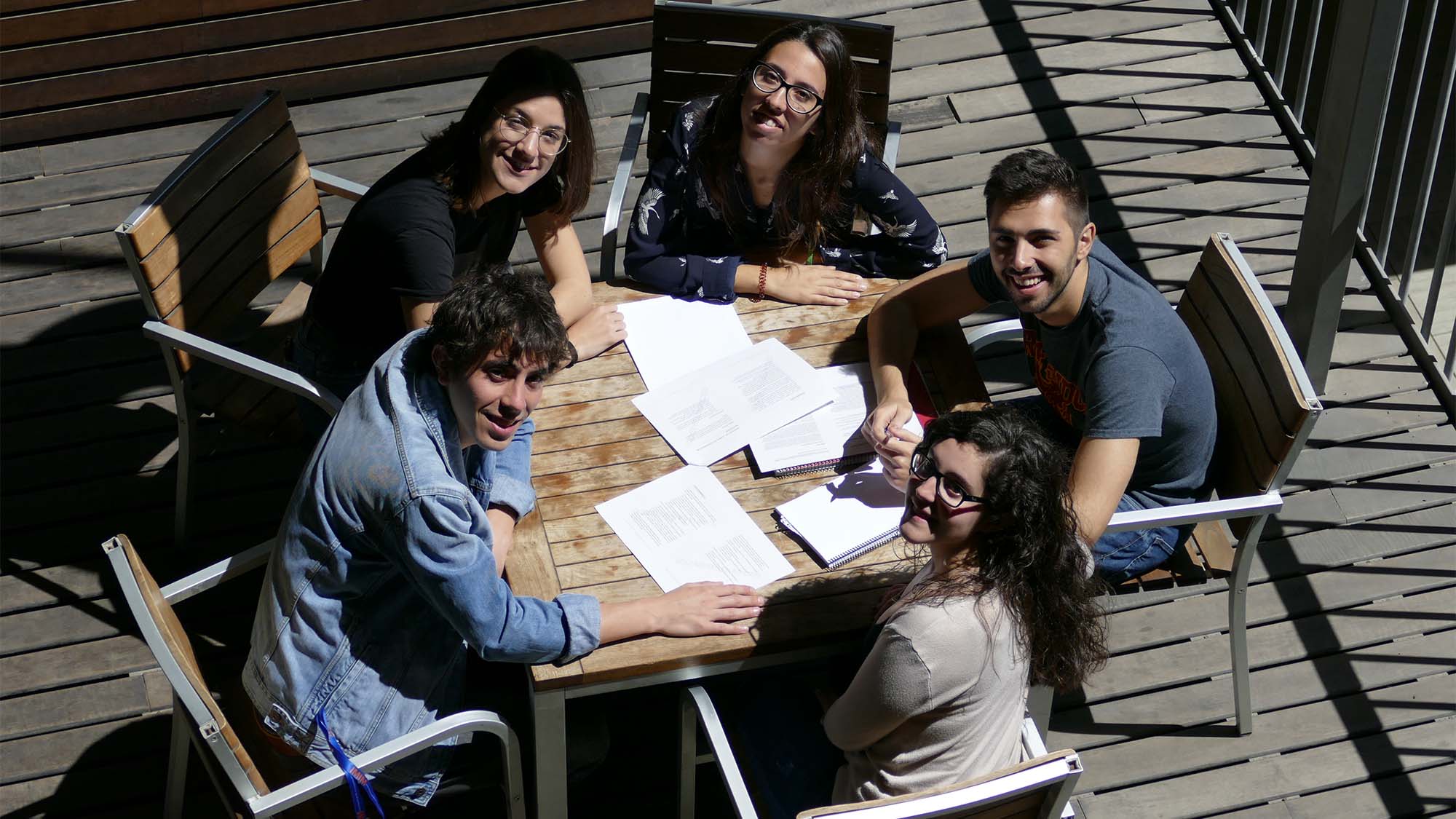 These five young scientists have created the PhD students committee at the IMIM.