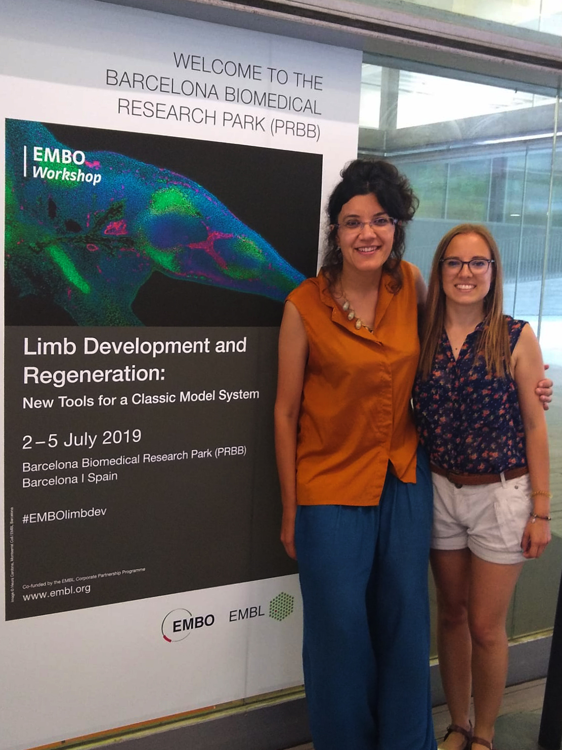 Heura Cardona and Montserrat Coll, from EMBL Barcelona, were the authors of the image used for the conference poster.