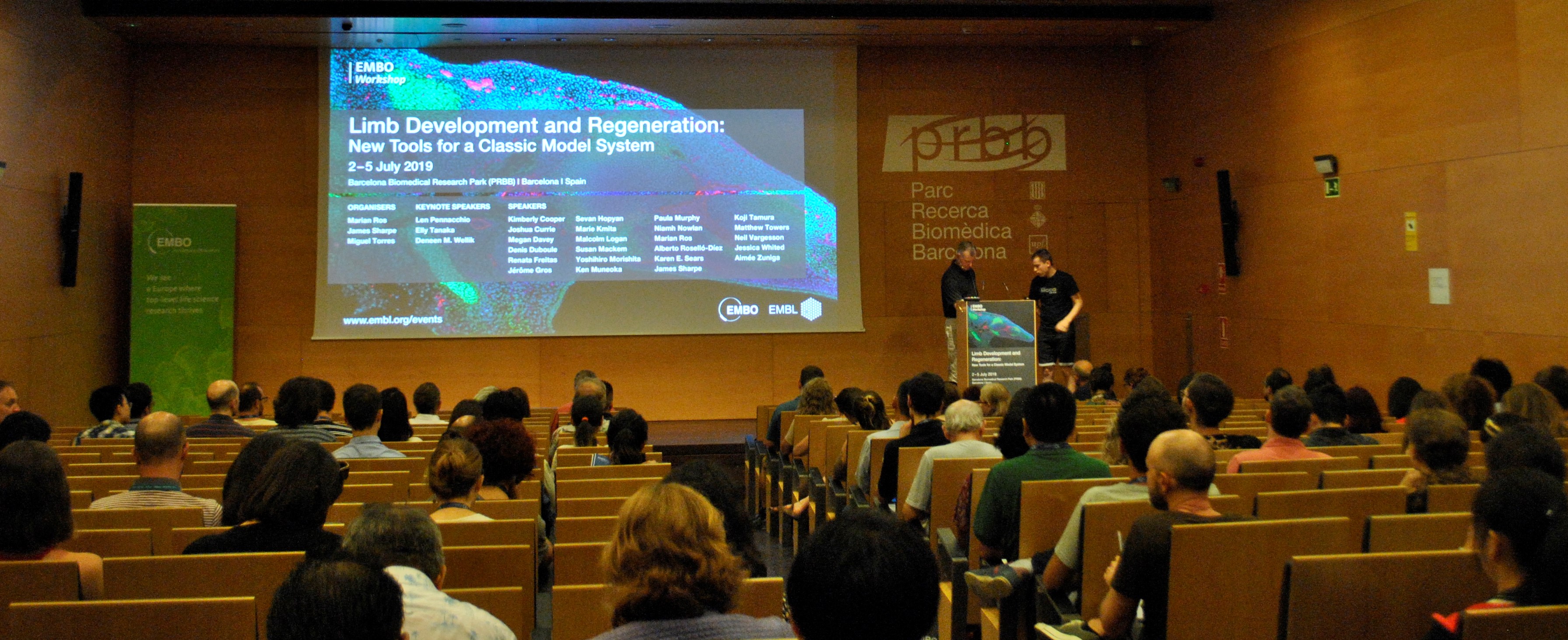 More than 150 researchers met at the PRBB Auditorium for the Limb Development and Regeneration Meeting.