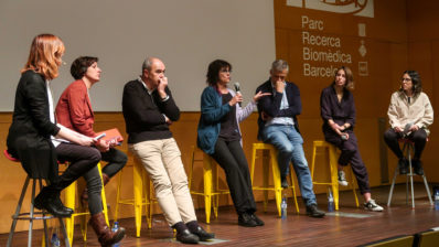 Picture of the debate that took place after the screening of the documentary "Scientifilia".