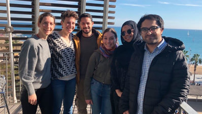 L'equip del laboratori de Baud al PRBB.